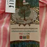 NWT Jolie Spaghetti Strap Melon & White Stripe Top Size M Photo 2