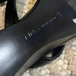 Mango Black Wedge Leather Sandals Photo 7