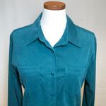 Bill Blass Jeans Faux Suede Vintage Blouse Photo 3