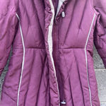 Vintage J. Gallery Puffer Goose Down Coat Purple Beige Small Size M Photo 1