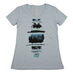 Burton Light blue buffalo bison mountains nature graphic t-shirt Photo 0