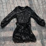 Aaron and Amber  Black Sequin Dress Photo 0
