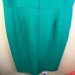 Ann Taylor NWOT  Size 12 Kelly Green V-Neck Sheath Midi Dress Wedding Career Work Photo 9