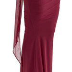 House Of CB Red Cassidy Ruched Maxi Skirt - Size Medium (New) Photo 0