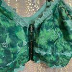Aerie Green Mission Sunkissed Lace Longline Romantic Bralette XL NWOT Photo 2