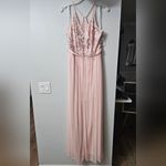 David's Bridal NWT Pale pink, Blush Sheer bridesmaids dress, Photo 1