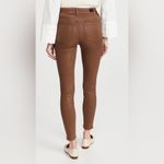 Paige Hoxton Ankle Jeans Skinny Super Stretch Cognac Luxe Coating Sz 31 NWT Photo 5