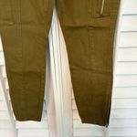C. Wonder Olive Green Zipper Hem Detail Skinny Leg Pants Size 6 Photo 5