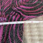 Vintage Rimini pink purple black silver metallic dots dress Made in USA Size undefined Photo 12