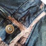 Bebe Late 90's denim jacket brown faux fur trim,rare!” Photo 6