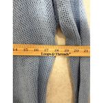 Wooden Ships Paola Buendia Blue Knit Cotton Open Front Cardigan Sweater Loose Photo 4