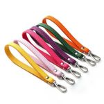 Purple and Gold Accessories Wrist Strap Bag Strap 20CM PU Leather Handles. Photo 2