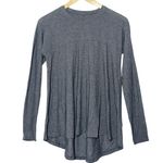 Lululemon  Acadia Long Sleeve W3AMKS Heathered Pitch Grey Gray Pima Cotton Size M Photo 4