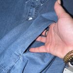 Karen Kane  Tiered‎ Denim Dress Button Front Short Sleeve Pockets Casual Summer Photo 5