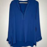 White House | Black Market Blue Blouse Size 8 Photo 0