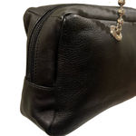 Furla Black Leather Shoulder Bag with Silver Chain Strap EUC Photo 7