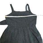 Thread & Supply vintage black wash linen blend square neck romper size S Photo 5