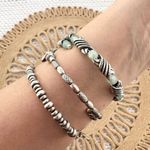 Alex & Ani Set of 3 Evolution of Heart Milkweed Forest Blessing Wrap Bracelets Silver Photo 3