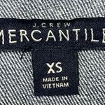 & Other Stories J.Crew Women's Blue Denim Long Sleeve Stretch Button Down Crop Jean Jacket Sz XS Photo 2