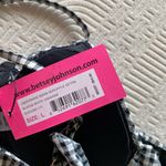 Betsey Johnson  Black and White Plaid Bikini Top Photo 6