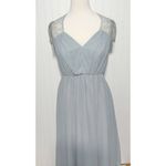 ASOS  Kate Lace Maxi Dress Gown Eyelash Lace V-Neck Short Sleeves Baby Blue‎ 6 Photo 15