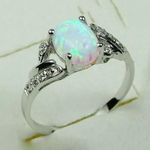 2.4 Ct Opal Ring Silver Photo 0