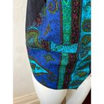 Vintage 80’s 90’s Attitudes Paisley Coral Reef Rayon Button Up Vest Size L Blue Photo 1
