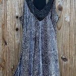 City studio black white beaded mini dress size small snake y2k club party Photo 0