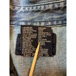 Vtg Solutions Christmas Denim Embroidered Shirt‎ Womens Small Gifts Toys Bears Blue Photo 4