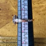 Color Changing Garnet Moissanite Sterling Silver Ring Size 7 Photo 8