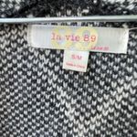 LA VIE 89 size S/M Grey diamond pattern long length cardigan, Gray Size M Photo 7