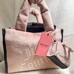 Juicy Couture NEW Pink Velour Mini Tote Photo 0