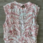 All Saints Hali Areias Mini Dress Pink Ruffled Ruched, Size US 10 Photo 3