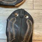 Old West  Women's Black & Tan Leather Western Cowboy Boots‎ Photo 6