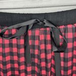 Simply Southern Pajama Pants Red Black Check Lounge Ruffle Hem Sz M (28x29) Photo 4