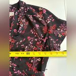Nanette Lepore Black Floral Chiffon Maxi Shirt Dress Sz 4 Small 0380 Photo 9