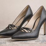 Jason Wu Black Textured Leather Heels 36.5 Photo 0