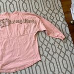 Disney land Resort Peach Spirit Jersey Long Sleeve Rose Gold Spell-out Medium Photo 4