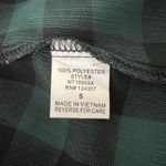 Lumiere Shirt Women Small Green Black Check‎ Print Sheer Casual Work Versatile Photo 5
