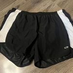 Champion  Black With White Stripe Shorts Woman’s Size Medium Photo 0