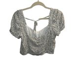 American Eagle ✨ OUTFITTERS Women’s Short-sleeved Smocked Sz Large Top✨ Photo 1