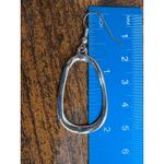 2 PC Rose Gold & Silver Tone Earrings Pink Photo 4