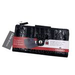 Mundi NEW Women's Safe Keeper Wallet Black Patent Croc Embossed RFID Protection Photo 1