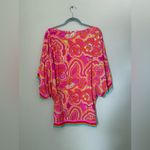 Trina Turk 25TH ANNIVERSARY MORNING SUNRISE JERSEY COVERUP PINK TUNIC DRESS Photo 3