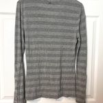 St. John Yellow Label Grey Striped Long Sleeve Top Photo 9