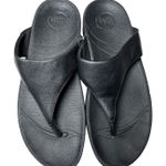 FitFlop Leather Black Sandals US 9 EU 41 Flip Flops Style 288-001 Photo 0