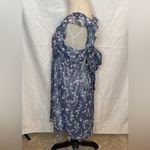 6 Wallflower Morgan Floral Flutter Ruffle Sleeve Grisaille Large Cottagecore Blue Photo 3