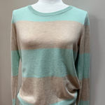 Old Navy Mint and Beige Striped Sweater Photo 0