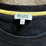 KENZO Paris embroidered tiger sweatshirt Black Yellow Large Photo 3