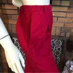 Talbots VINTAGE 1990'S RED WOOL PLEATED FRONT HIGH WAIST TROUSERS (4) Photo 9